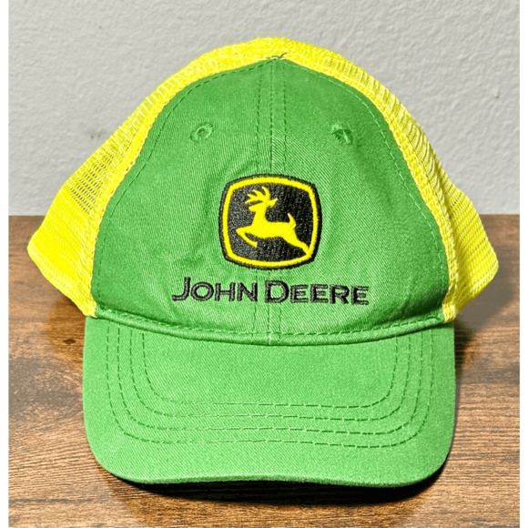 John Deere Toddler Tractors Farm Green & Yellow SnapBack Hat - Picture 2 of 8